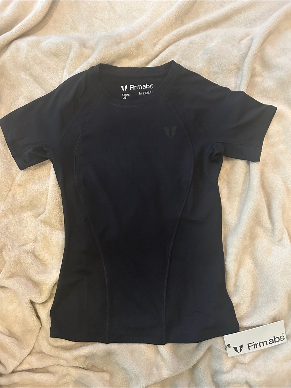 Firmabs Black Performance Short Sleeve Top